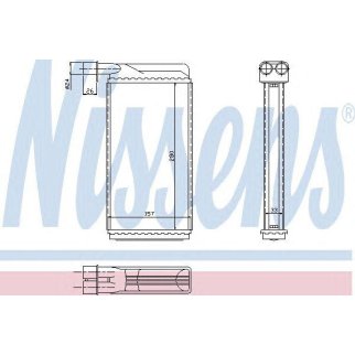 Радиатор отопителя Nissens 73382 фото