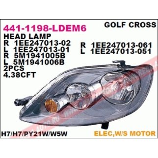 Фара правая DEPO 441-1198R-LDEM6 фото