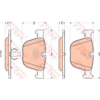 Колодки тормозные задние дисковые к-кт TRW GDB1892 фото