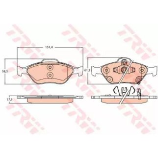 GDB3625_колодки дисковые п.! Toyota Yaris 1.0/1.3 06> фото