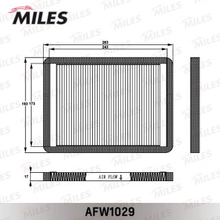 Фильтр салона MILES AFW1029 фото 2