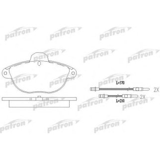 Колодки тормозные дисковые передн CITROEN: XANTIA 95-98, XANTIA 98-03, XANTIA Break 95-98, XANTIA Break 98-03 фото