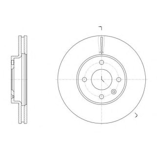 61456.10_диск тормозной передний! вентилир. Chevrolet Aveo 1.2-1.6/1.3D 11> фото