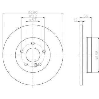 Диск тормозной задний MINTEX MDC1365 фото