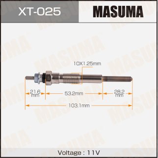 Свеча накаливания Masuma XT-025 фото