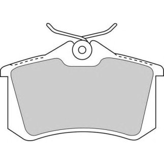 Колодки тормозные к-кт FERODO FDB1788 фото