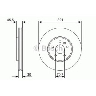 Диск тормозной BOSCH 0 986 479 667 фото