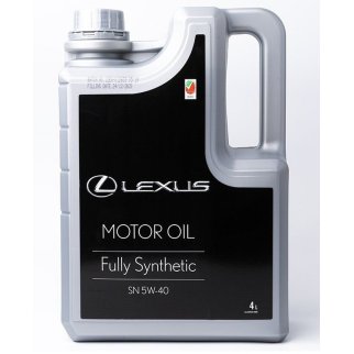 Масло моторное TOYOTA Lexus Engine oil 5W-40 синтетическое 4 л 0888083717 фото