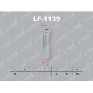 Фильтр топливный LYNXauto LF-1139 фото