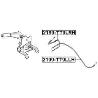 2199-TT9LRH_трос ручного тормоза правый! Ford Transit FT 350 2.4TDCi 06> фото 2