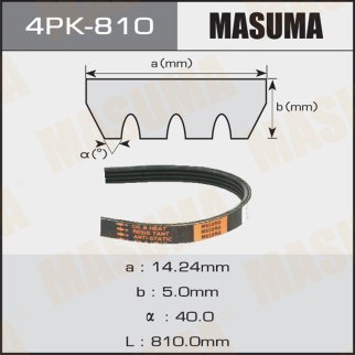 Ремень поликлиновый 4PK 810 MASUMA 4PK-810 фото 1