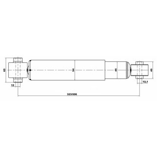Амортизатор задний FEBEST 24650921R фото 2