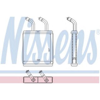 Радиатор отопителя Nissens 77514 фото