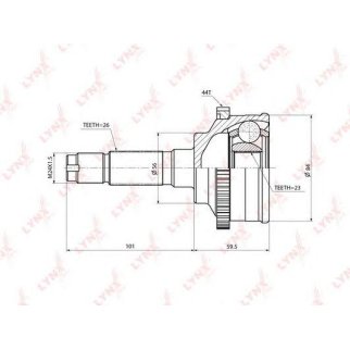 ШРУС наружный LYNXauto CO3701A фото