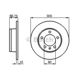 Диск тормозной задний BOSCH 0 986 478 970 фото