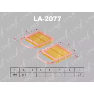 Фильтр воздушный к-кт LYNXauto LA-2077 фото