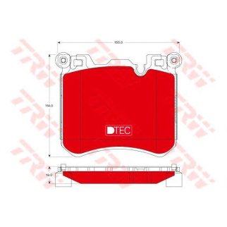 Колодки тормозные TRW GDB1826DTE фото