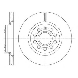 Торм.диск пер.вент.(279.9x22) 5 отв. фото