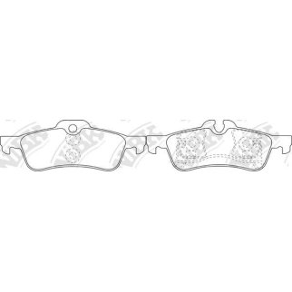 Колодки тормозные задние для Mini фото