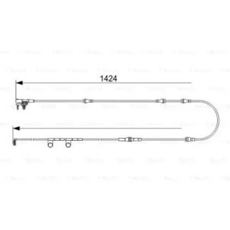 Датчик износа колодок BOSCH 1 987 473 581 фото