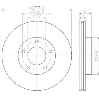 Диск тормозной PAGID 8DD 355 110-881 фото