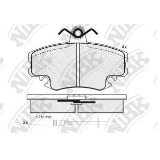Колодки тормозные передние к-кт NiBK PN0284W фото