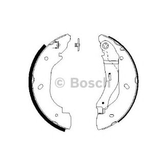 Колодки барабанные к-кт BOSCH 0 986 487 660 фото