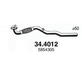Глушитель средняя часть ASSO 34.4012 фото