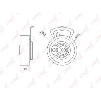 Ролик ГРМ LYNXauto PB1055 фото