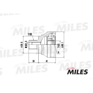 ШРУС AUDI 100 1.8-2.4D 82-91 нар. фото 3