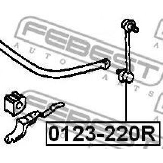 Стойка заднего стабилизатора FEBEST 0123-220R фото