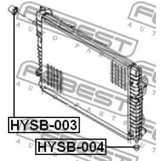Подушка радиатора FEBEST HYSB-004 фото