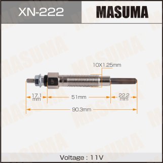 Свеча накаливания Masuma XN-222 фото