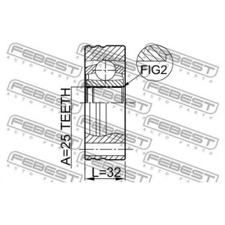 ШРУС внутренний FEBEST 1911-E34 фото