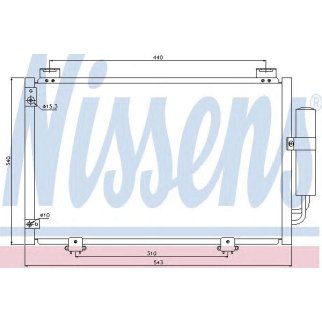 Радиатор кондиционера Nissens 94581 фото