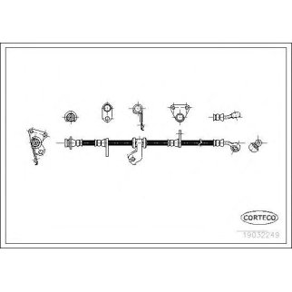 Шланг тормозной CORTECO 19032249 фото