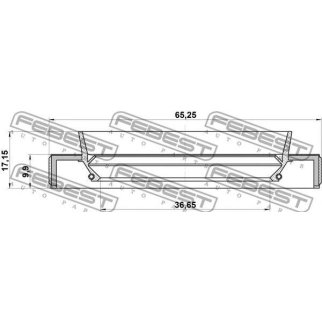 95HBY-38651017C_сальник привода!38X65X10X17 Lexus RX300,330,350 98-09 фото
