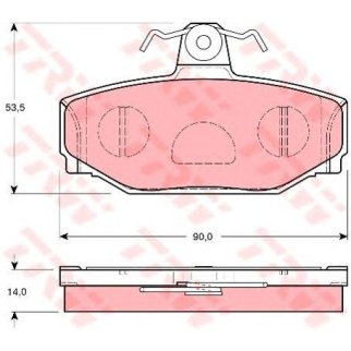 Колодки тормозные TRW GDB1377 фото
