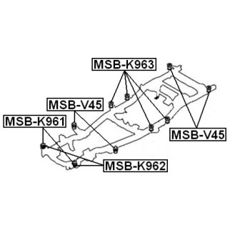 Опора кузова FEBEST MSB-K962 фото 2
