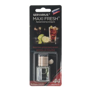 Ароматизатор водуха MAXI FRESH (колаи лайм) деревянная крышка 4мл фото