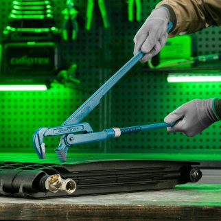 СИБРТЕХ 15761 Ключ трубный рычажный №3, литой фото 12