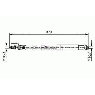 1 987 481 487_шланг тормозной передний! L=370mm с ABS Ford Transit 06> фото