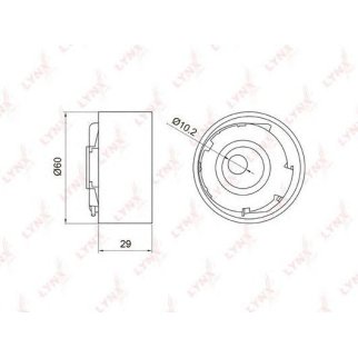 Ролик-натяжитель ремня ГРМ LYNXauto PB-1029 фото
