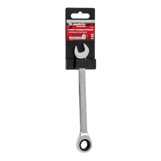 Ключ комбинированный 12мм трещоточный MATRIX фото 4