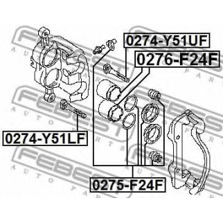 Направляющая суппорта FEBEST 0274-Y51LF фото