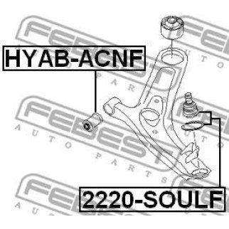 Опора шаровая FEBEST 2220-SOULF фото