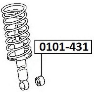 Сайлентблок ASVA 0101-431 фото