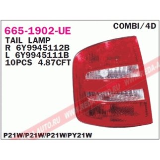 Фонарь зад.лев. Skoda Fabia 00-> фото