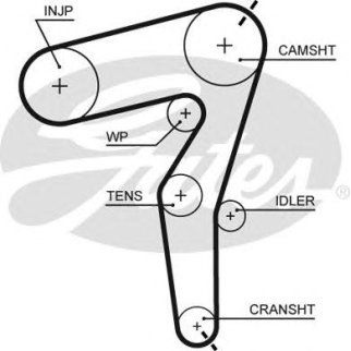 Ремень ГРМ GATES 5650XS фото