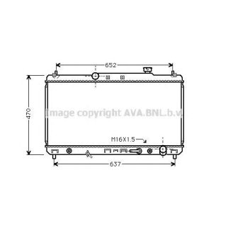 Радиатор основной AVA TO2236 фото